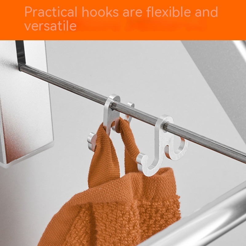 Punch-Free Folding Rack — Dry More, Save Space