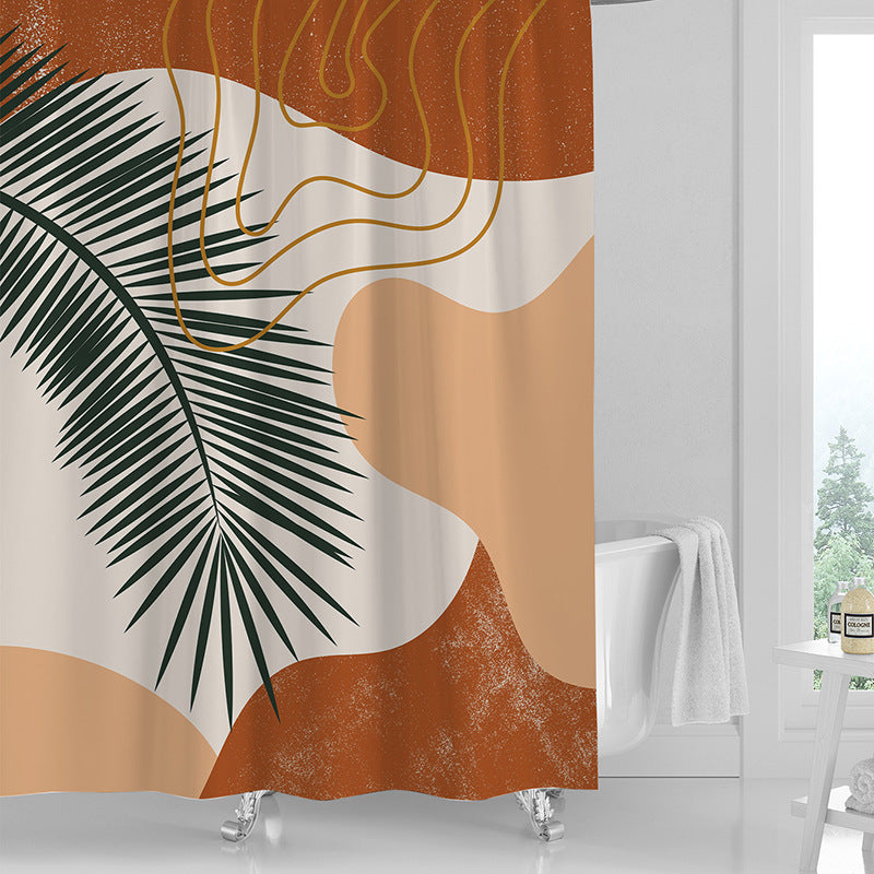 Waterproof Printed Shower Curtain — Fresh Style for Bathrooms