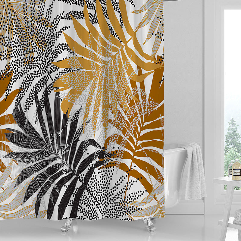 Waterproof Printed Shower Curtain — Fresh Style for Bathrooms