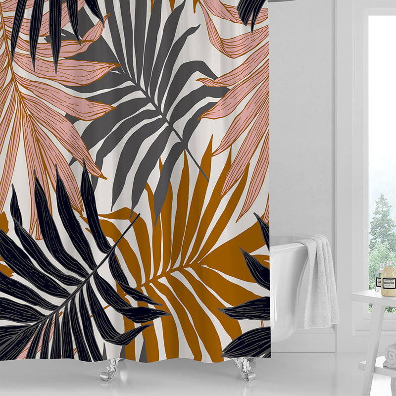 Waterproof Printed Shower Curtain — Fresh Style for Bathrooms