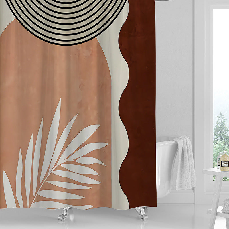 Waterproof Printed Shower Curtain — Fresh Style for Bathrooms