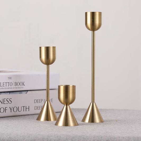 Vintage Metal Candle Holder — Cozy Glow for Any Space