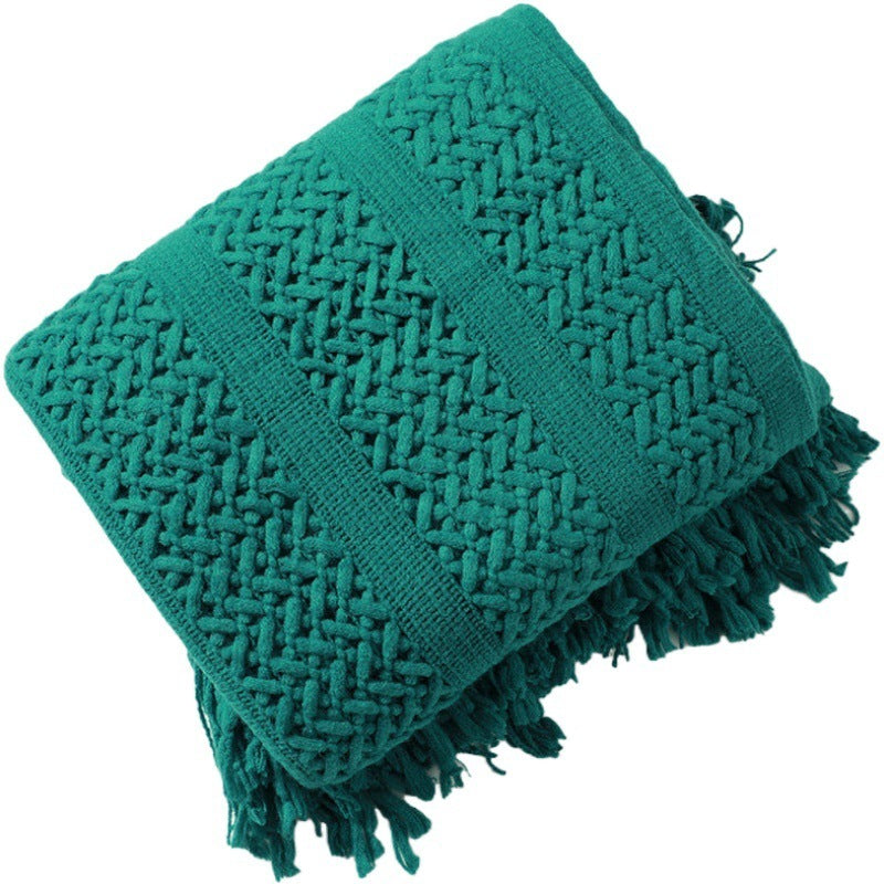 Warm Minimalist Sofa Blanket — Chic Comfort for Home