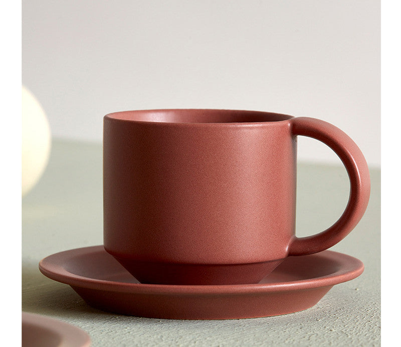 Velvet Ceramic Cup — Stylish Comfort for Coffee Moments