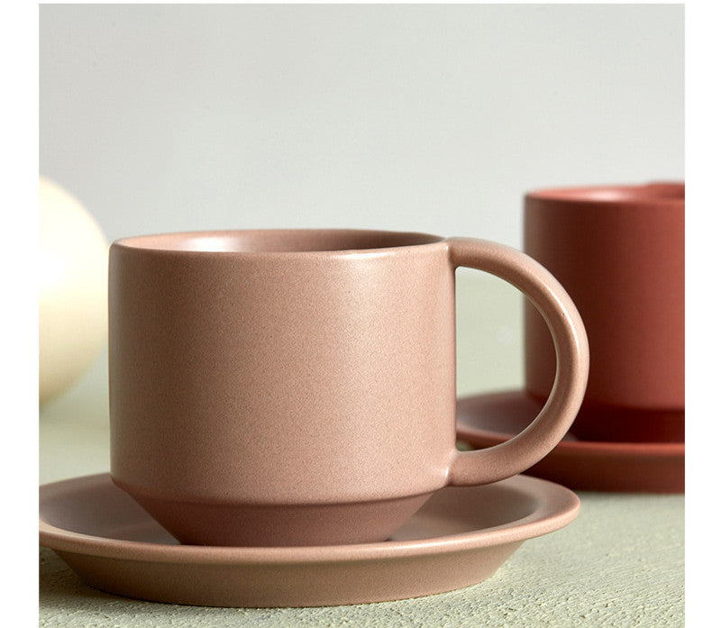 Velvet Ceramic Cup — Stylish Comfort for Coffee Moments