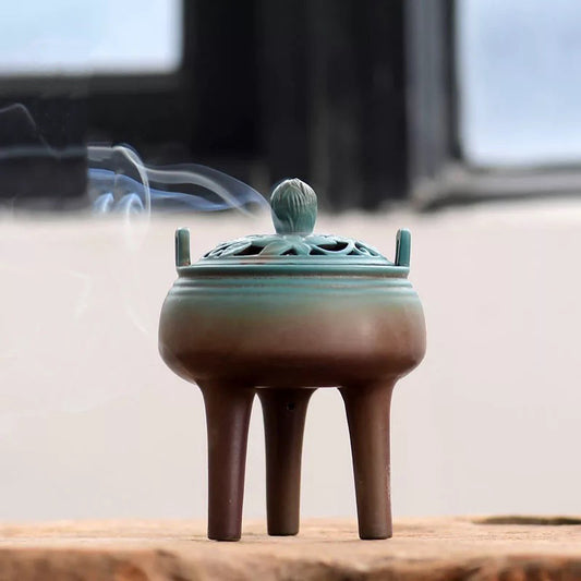 Sandalwood Incense Burner — Peaceful Aroma, Classic Elegance