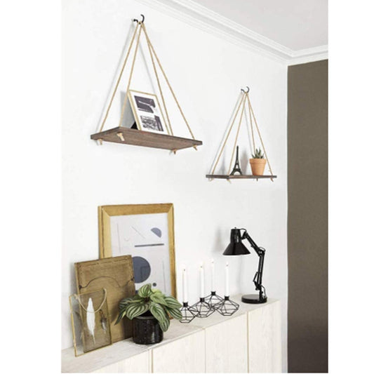 Floating Wooden Shelves for Plants, Photos & Memories