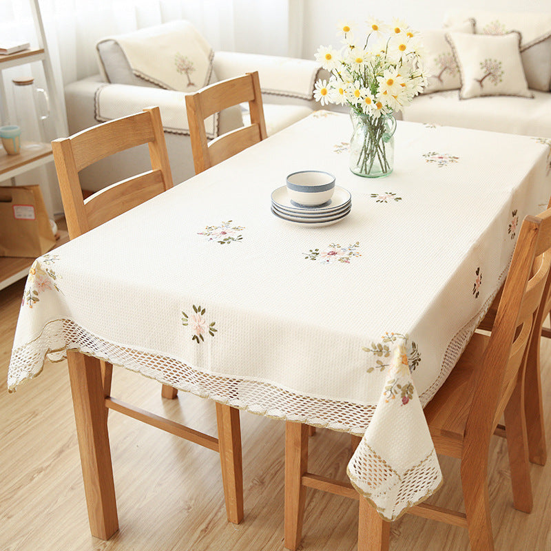 Elegant Fabric Tablecloth — Bring Warmth to Your Home