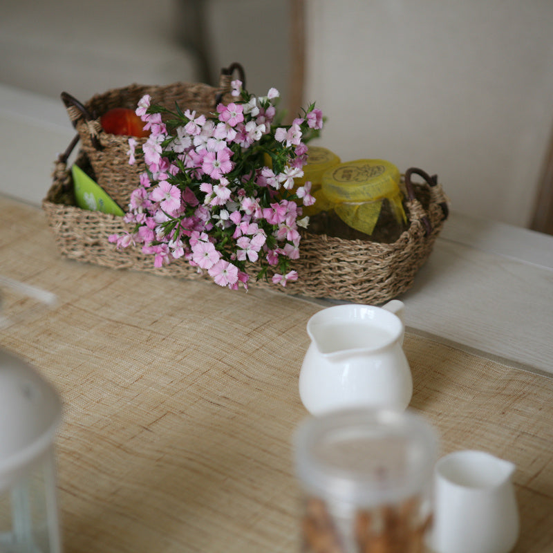 Rustic Linen Table Runner — Handmade Warmth for Dining