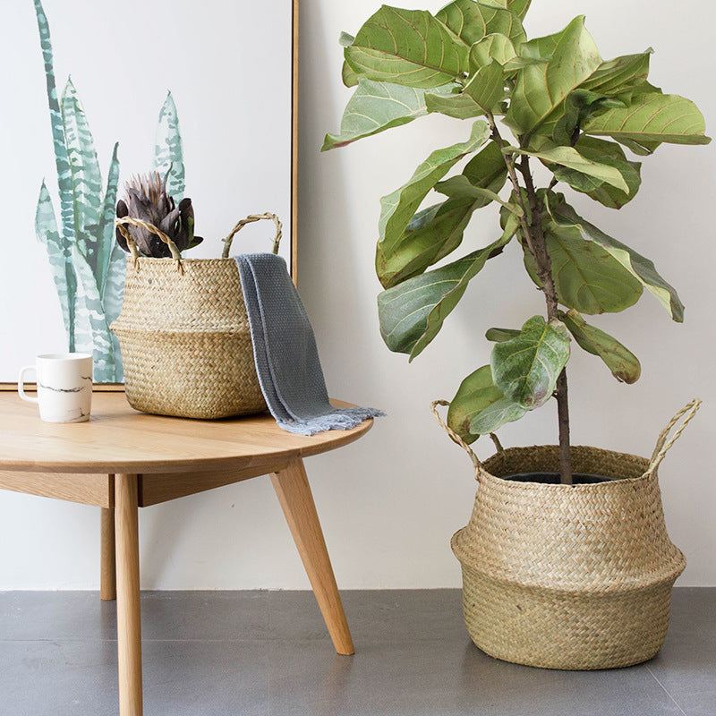 Natural Fiber Storage Basket — Organize with Warmth