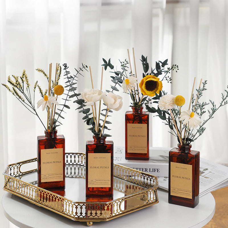 Vintage Reed Diffuser — Natural Fragrance with Floral Beauty