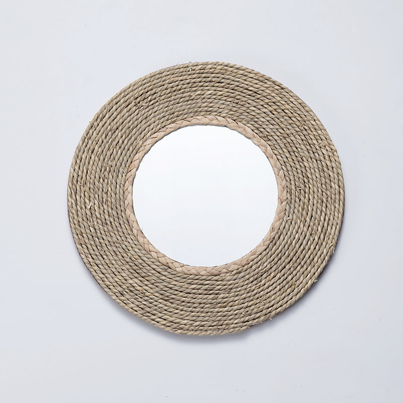 Modern Round Mirror — Warm Minimalist Touch for Home