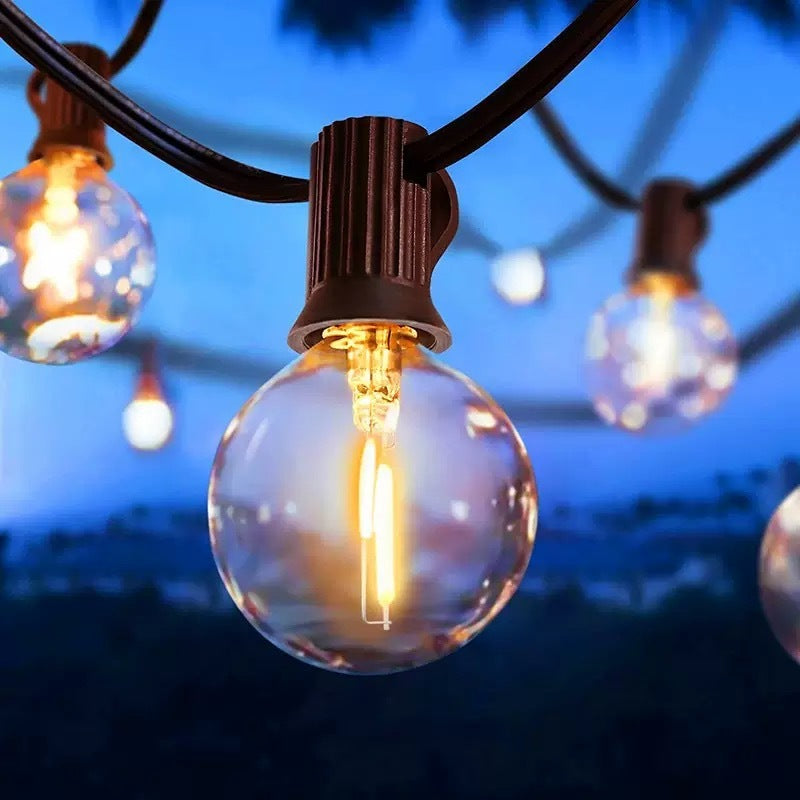 Waterproof Courtyard Light Chain — Warm Glow for Outdoors