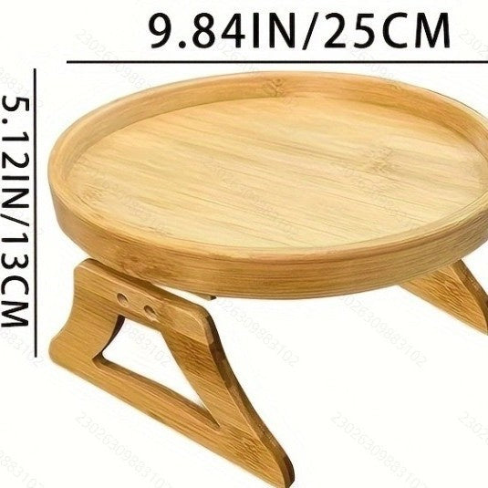 Wooden Sofa Armrest Tray — Cozy Snacks Within Reach