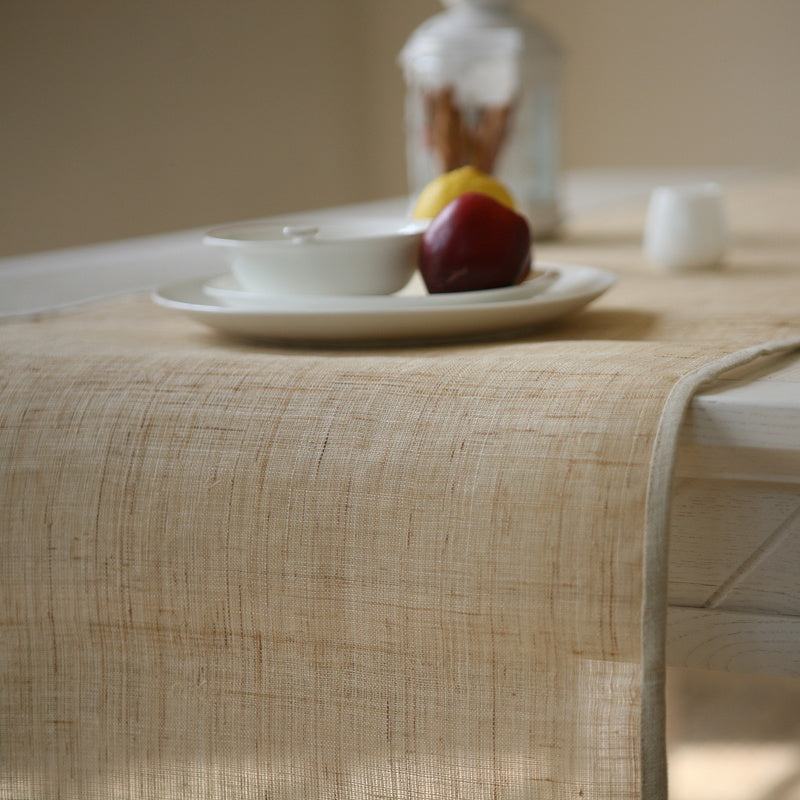 Rustic Linen Table Runner — Handmade Warmth for Dining