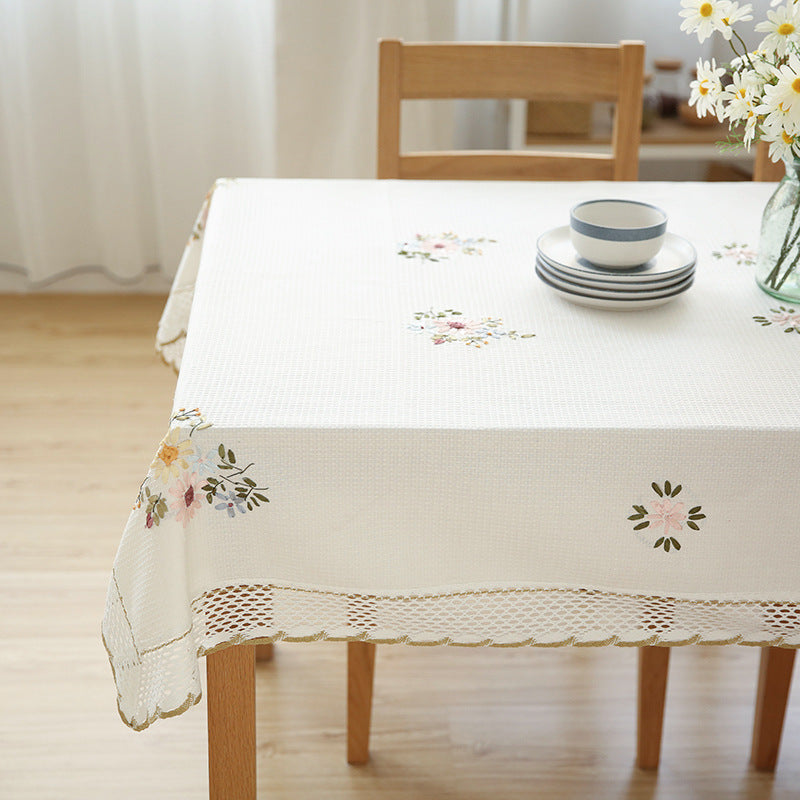 Elegant Fabric Tablecloth — Bring Warmth to Your Home