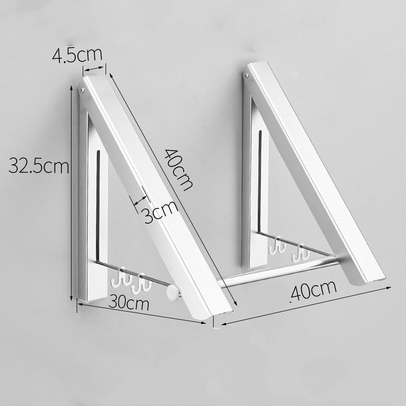 Punch-Free Folding Rack — Dry More, Save Space