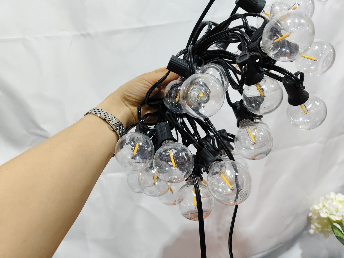 Waterproof Courtyard Light Chain — Warm Glow for Outdoors