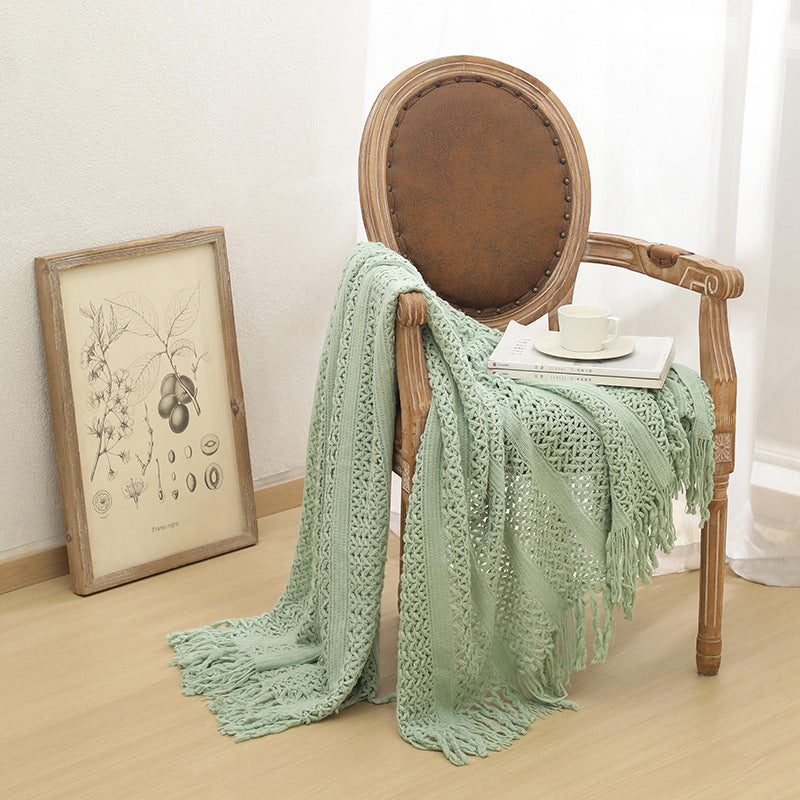 Warm Minimalist Sofa Blanket — Chic Comfort for Home
