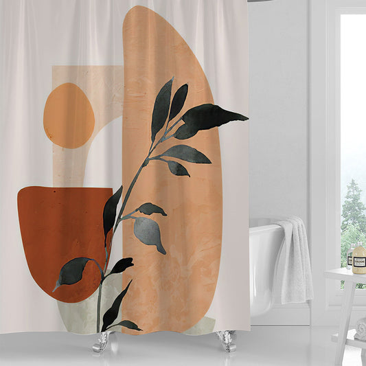 Waterproof Printed Shower Curtain — Fresh Style for Bathrooms
