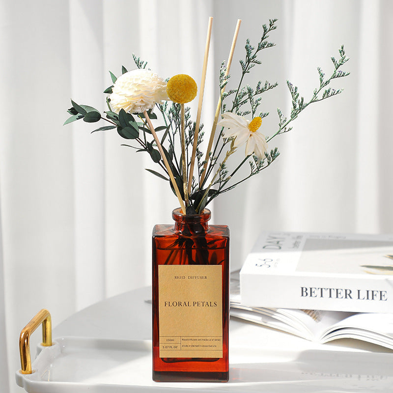 Vintage Reed Diffuser — Natural Fragrance with Floral Beauty