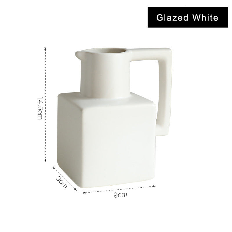 Square Morandi Vase — Simple Style, Lasting Elegance