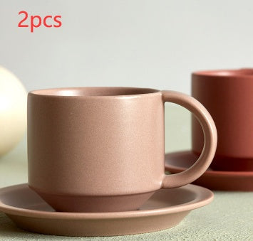 Velvet Ceramic Cup — Stylish Comfort for Coffee Moments