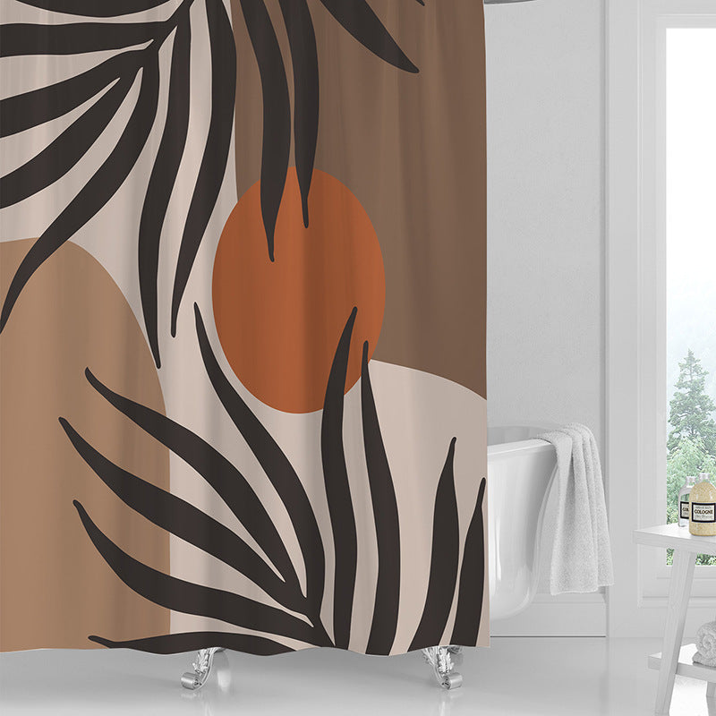 Waterproof Printed Shower Curtain — Fresh Style for Bathrooms