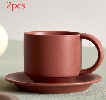 Velvet Ceramic Cup — Stylish Comfort for Coffee Moments