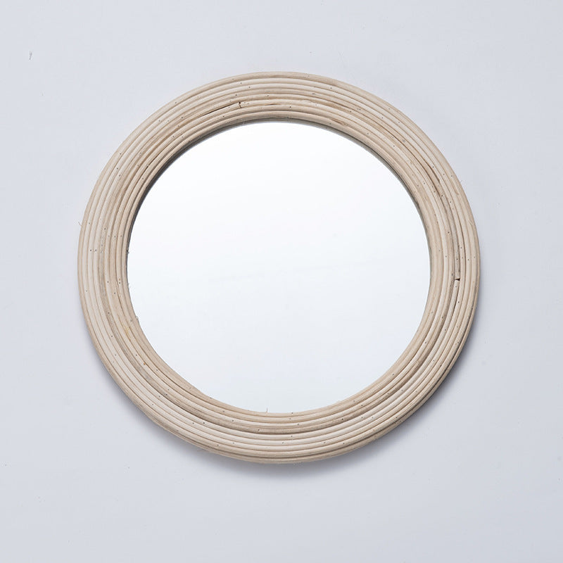 Modern Round Mirror — Warm Minimalist Touch for Home