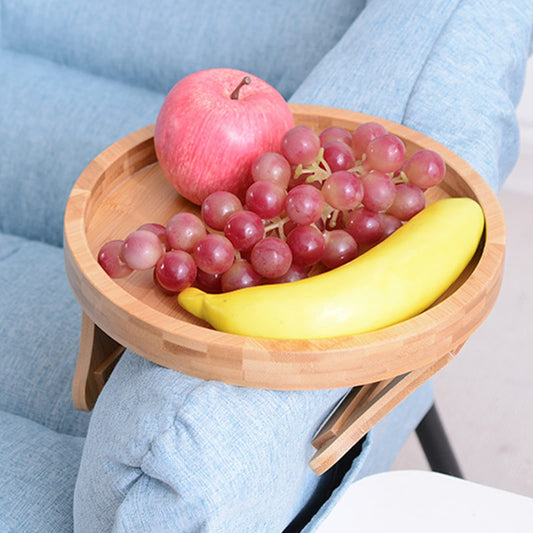 Wooden Sofa Armrest Tray — Cozy Snacks Within Reach