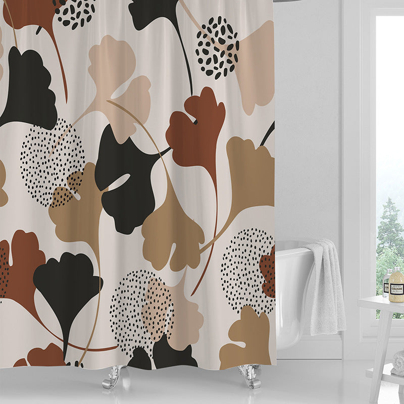 Waterproof Printed Shower Curtain — Fresh Style for Bathrooms