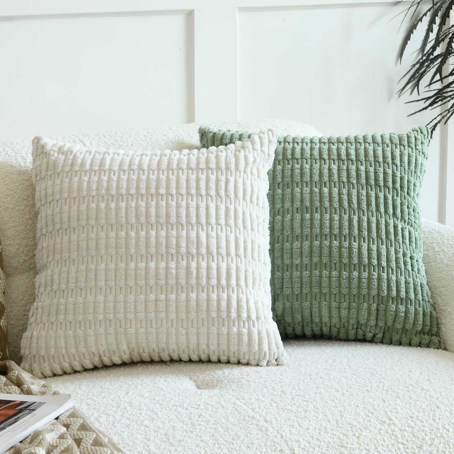 Cozy Corduroy Striped Pillow Covers for Warm Living