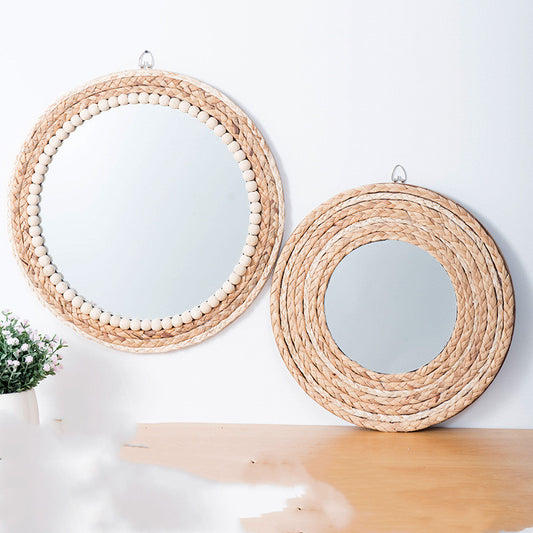 Modern Round Mirror — Warm Minimalist Touch for Home