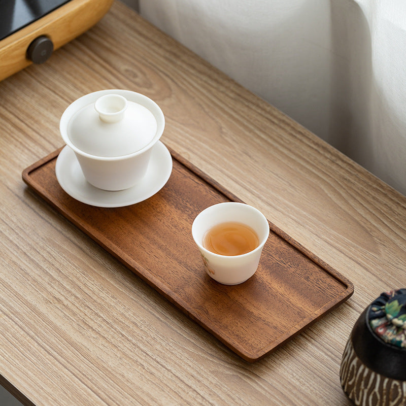 Walnut Japanese Tea Tray — Cozy Serving in Style
