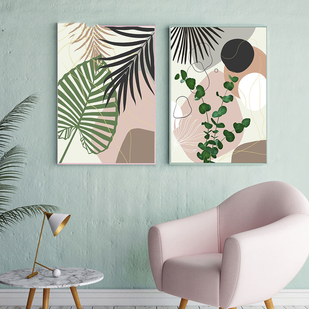 Modern Greenery Canvas Prints — Nature’s Calm Indoors